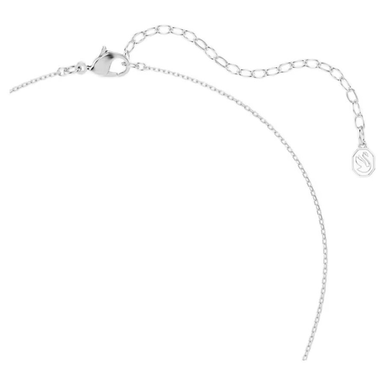 Sublima pendant Round cut, Star, White, Rhodium plated